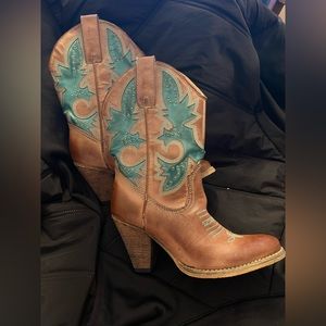 Very Volatile two-toned, heeled, Rio Grande Boots (New, without box)